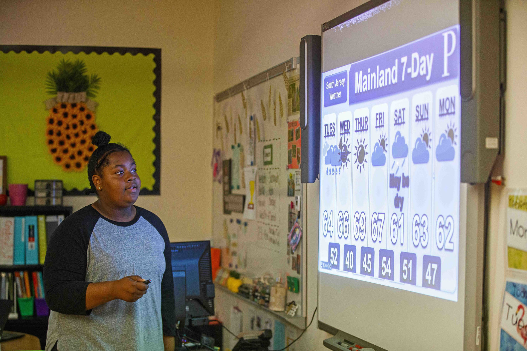 Meteorologist Joe Martucci at EHC Community School